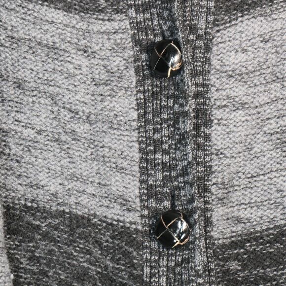 Banana Republic Cardigan Sweater Womens M Gray Pockets Duster 100% Merino Wool - Picture 4 of 8